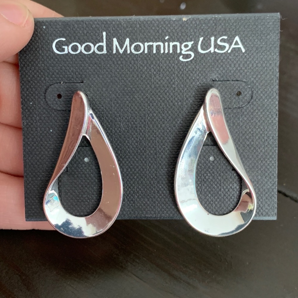NWT silver tone earrings!